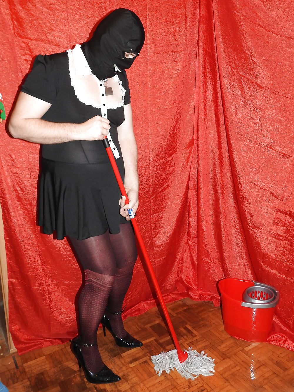 sissy clean floor #5