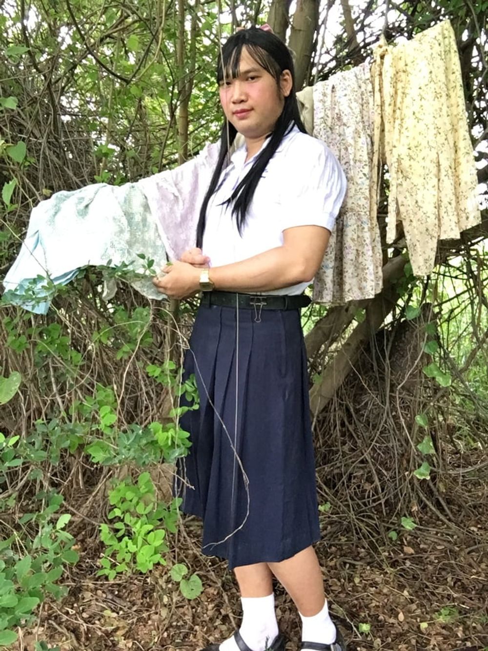 Outdoor student ladyboy solo #16