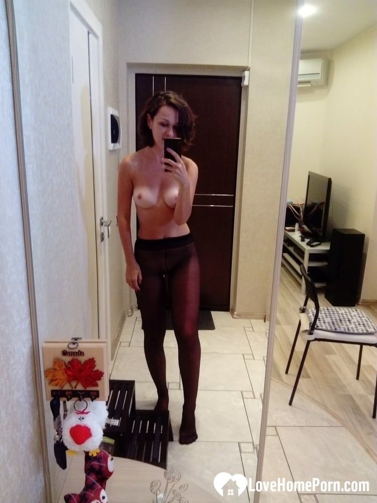 With or without my new black pantyhose? #10