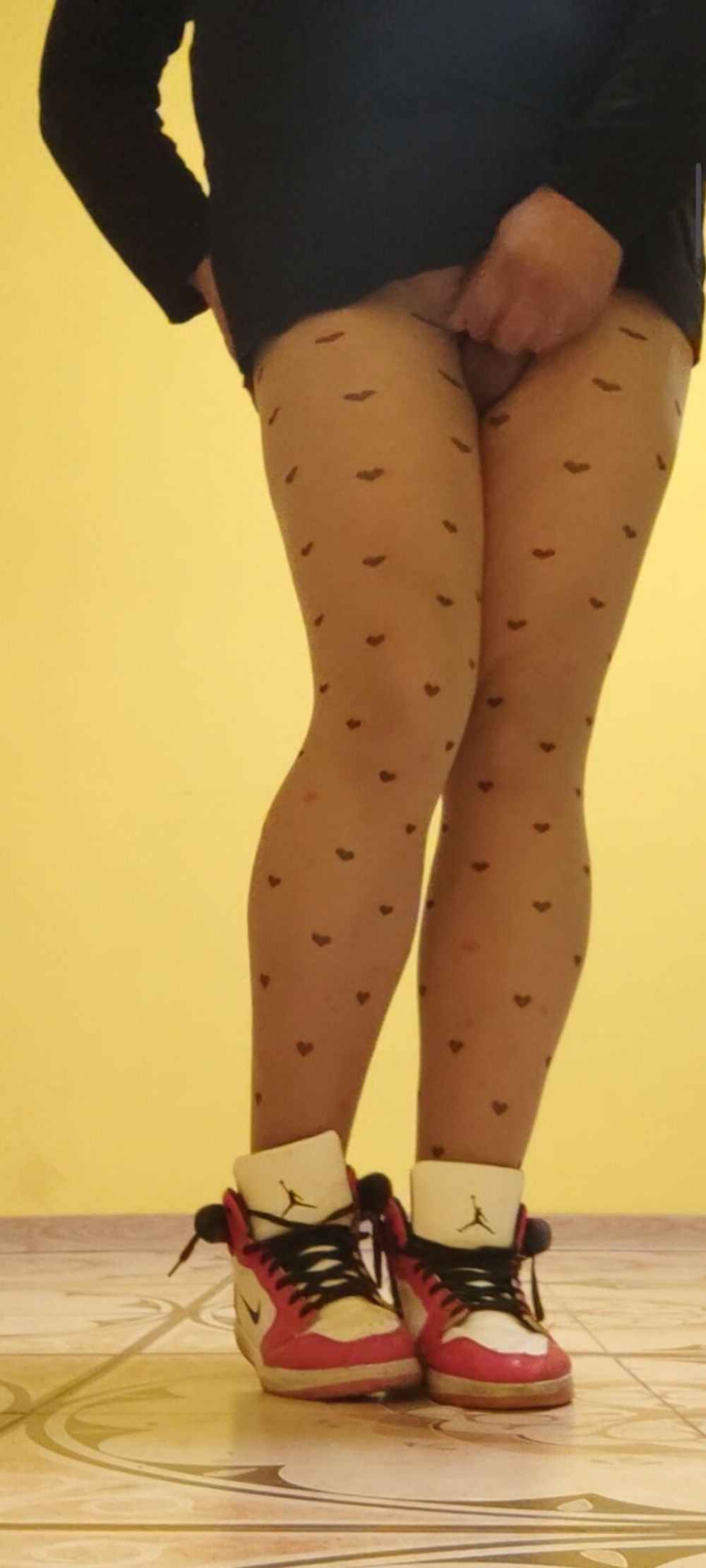 Ripple pantyhose on me #12