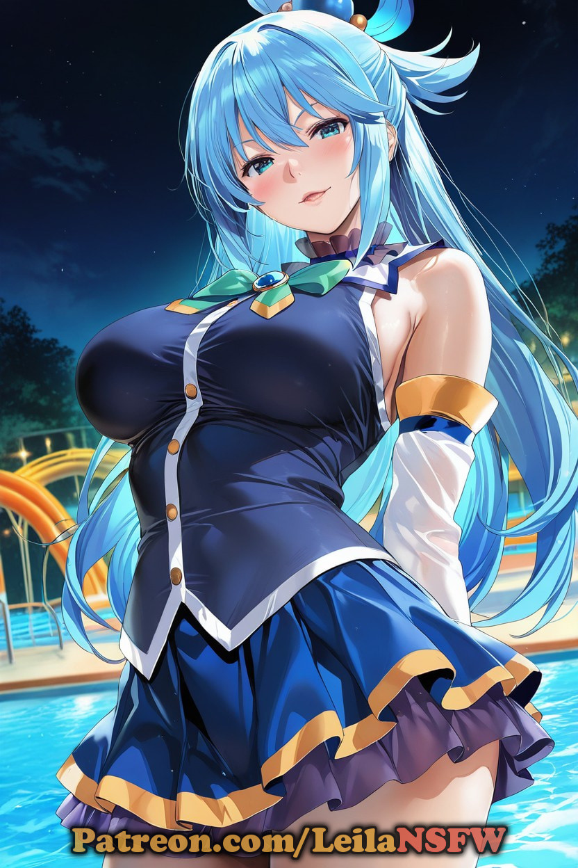 Aqua The princess Waiting For you At the Pool Is Very Horny #3