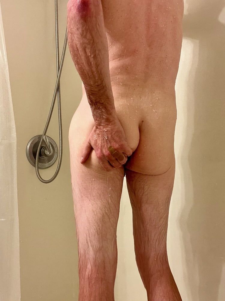Shower Scenes - My Soft Cock and Ass in the Shower #3