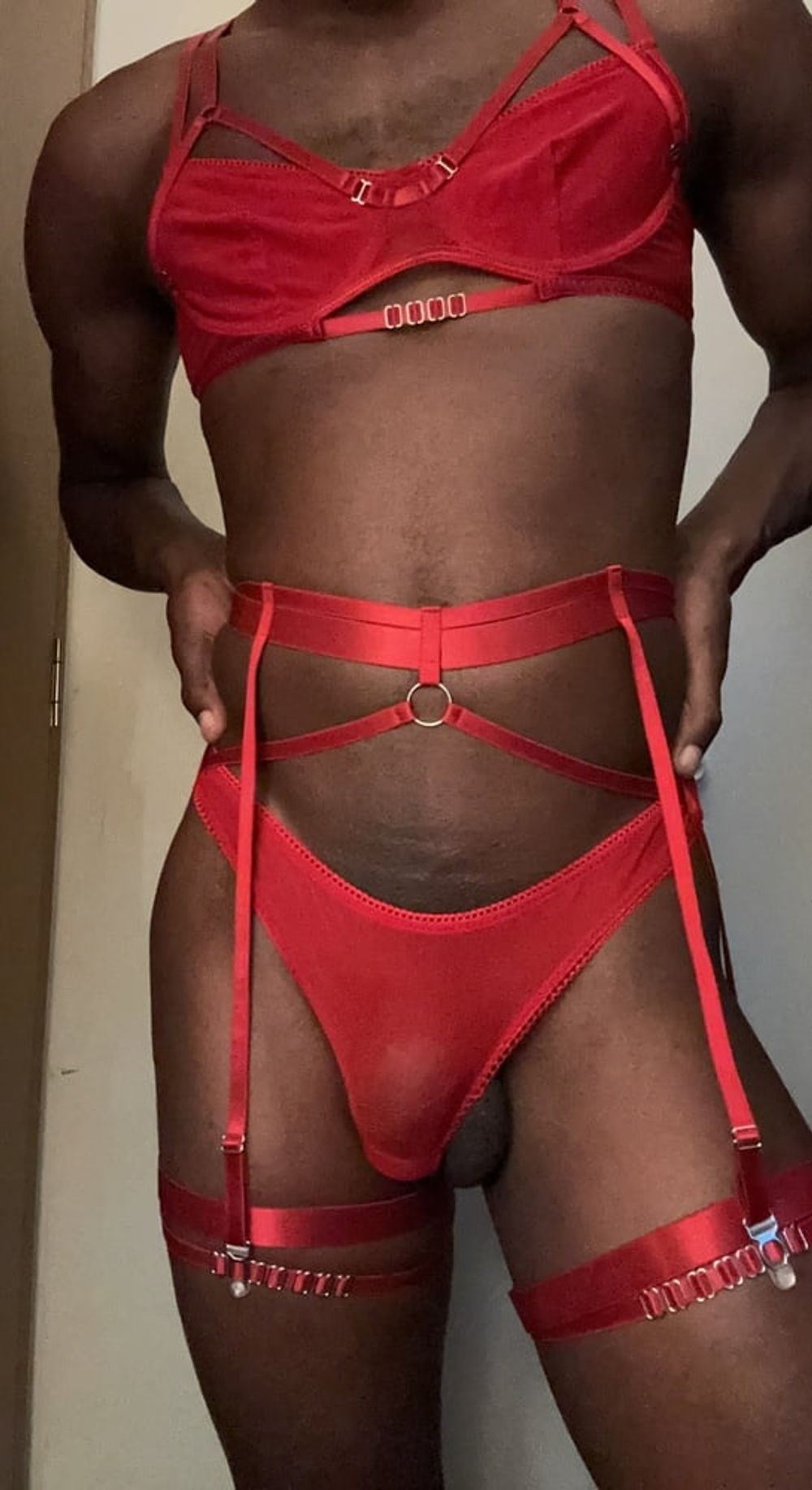 Femboy teasing new lingerie set #4