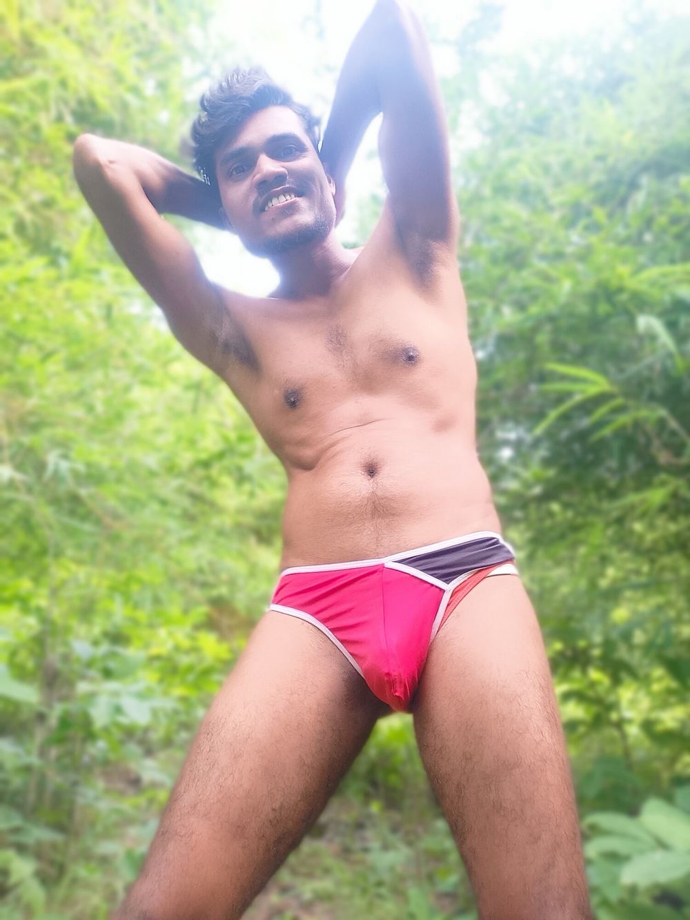  jordiweek in hot red man brief  #11