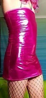 Pink string bikini ,pink metallic dress and some dildo  #3