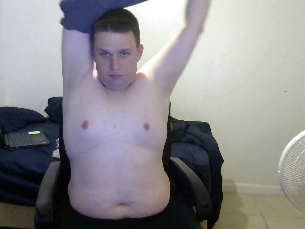 fat boy Jacob masturbating on cam #4