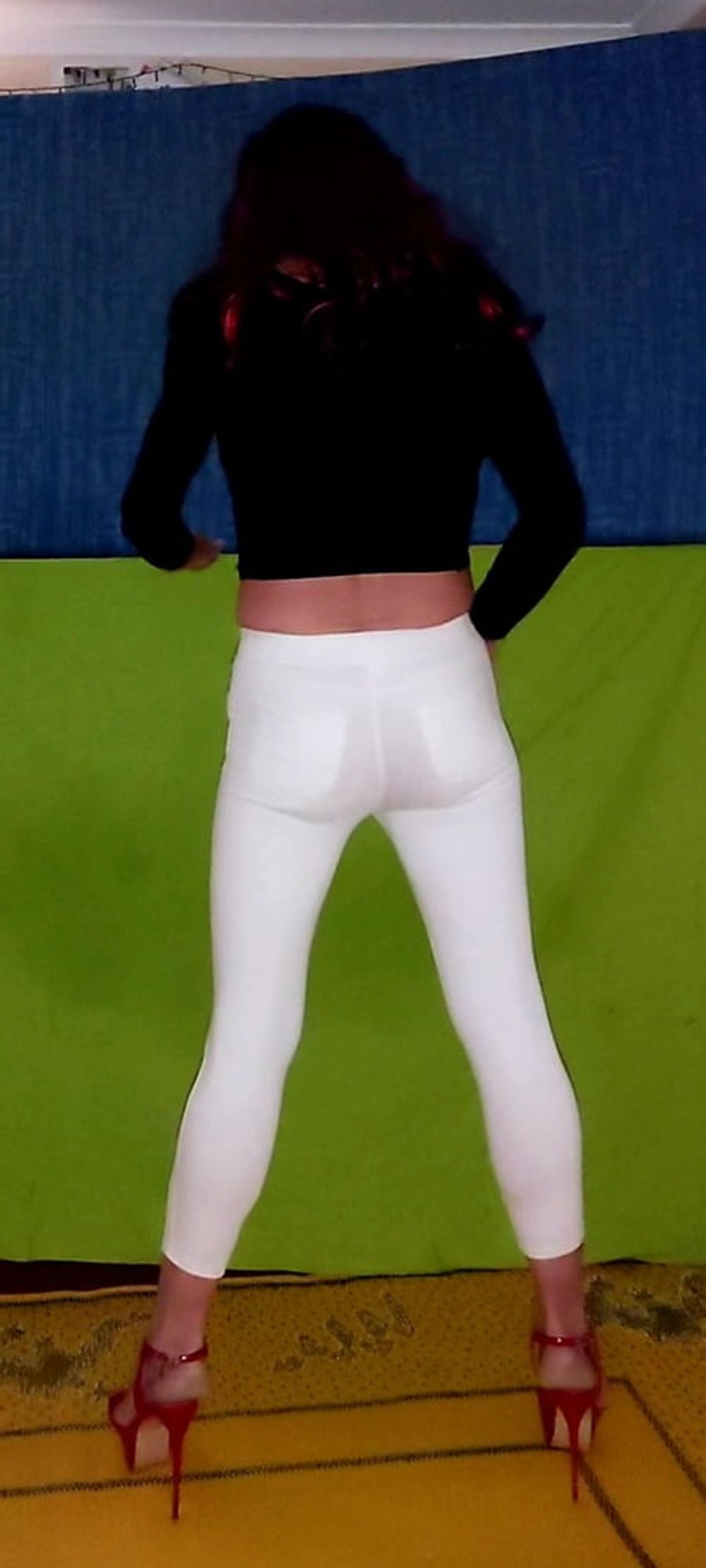 White stretch pants  #2