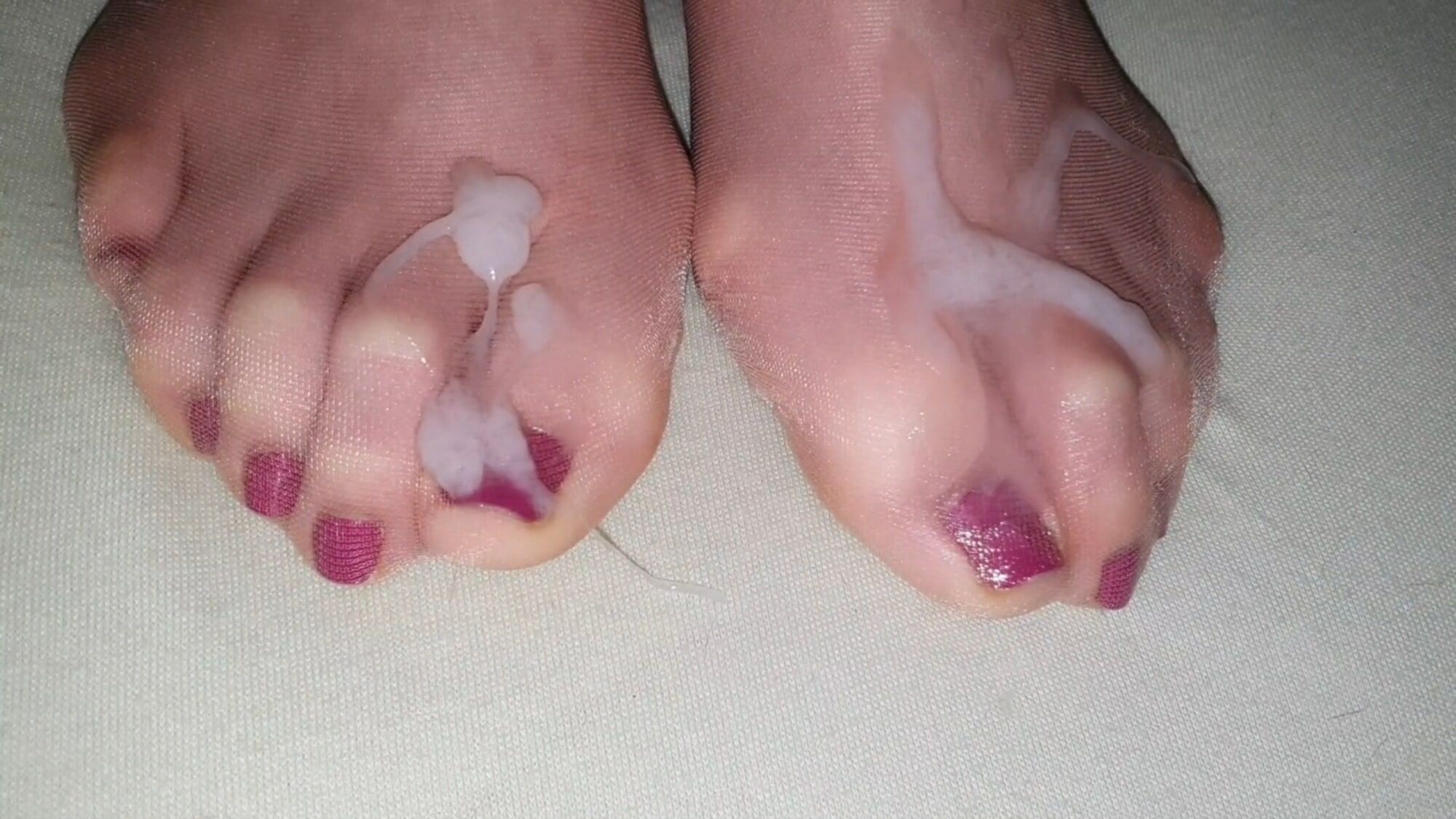 Semen on wife&#039;s feet all the time #25