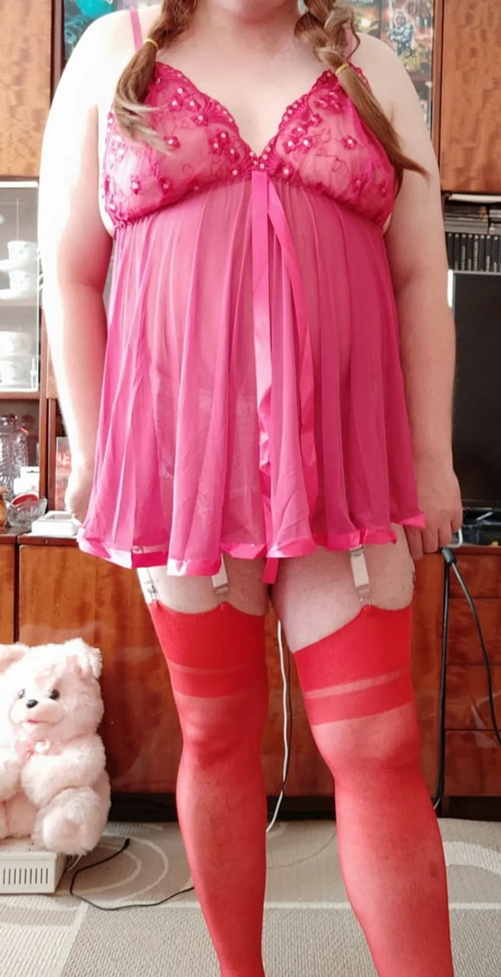 my little dick in pink lingerie #34