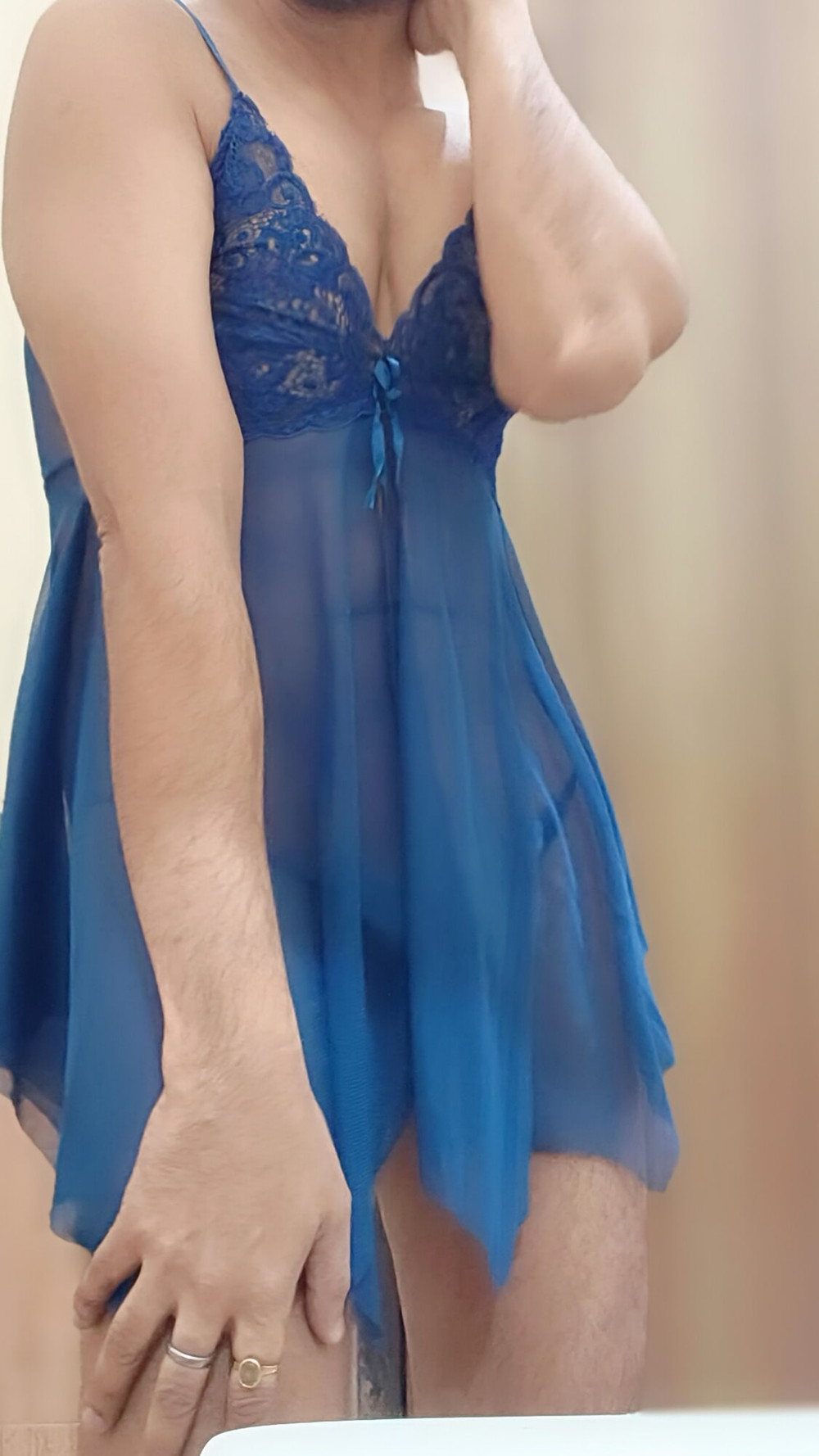 Cross dresser enjoyed new lingerie set #12