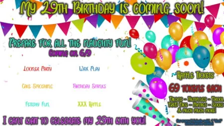 Birthday Announcement!