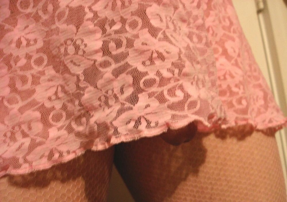 sissy danipig in PINK shows its clitty and pussy off #8