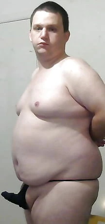 Jacob (cutesmoothcub) - Fat boy in little thong #5