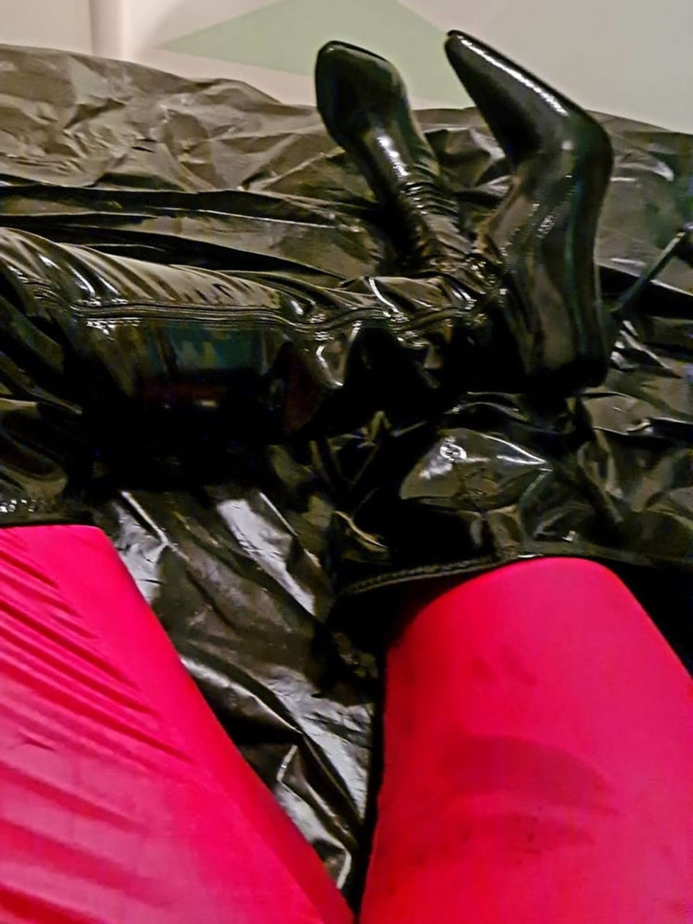 We love wet, oily wetlook latex looks and hot lingerie #17