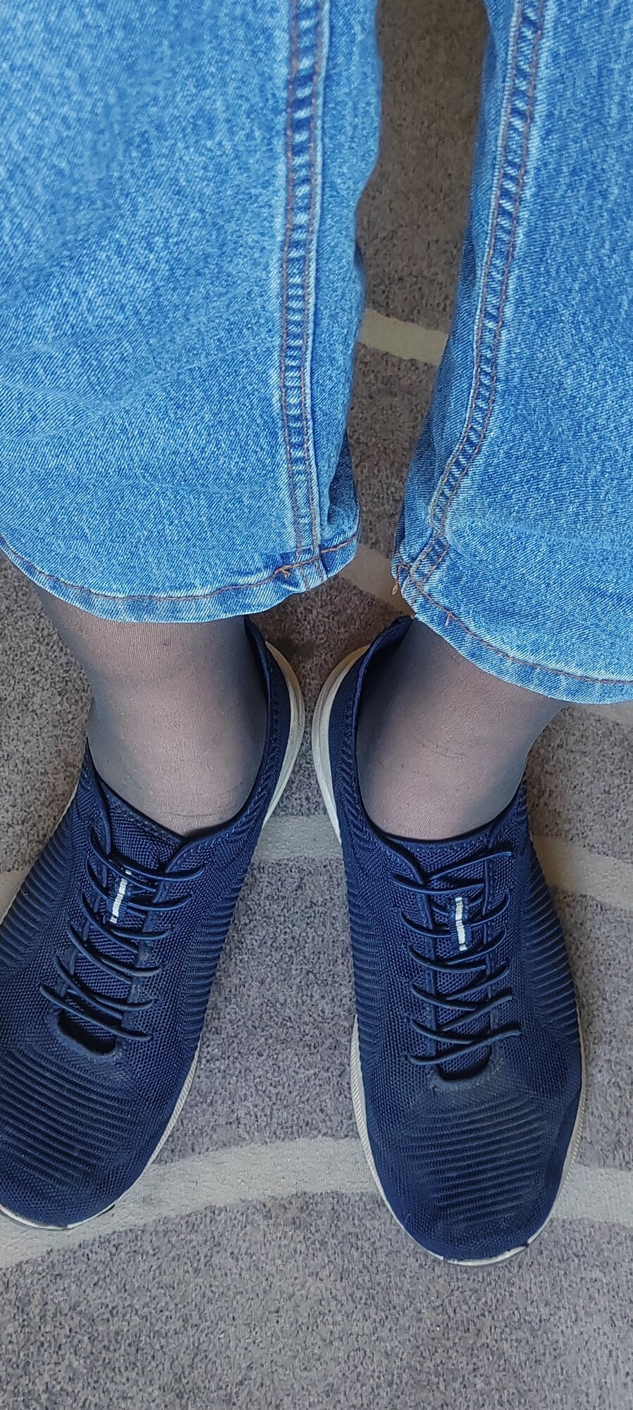 Nylon tights with jeans #20