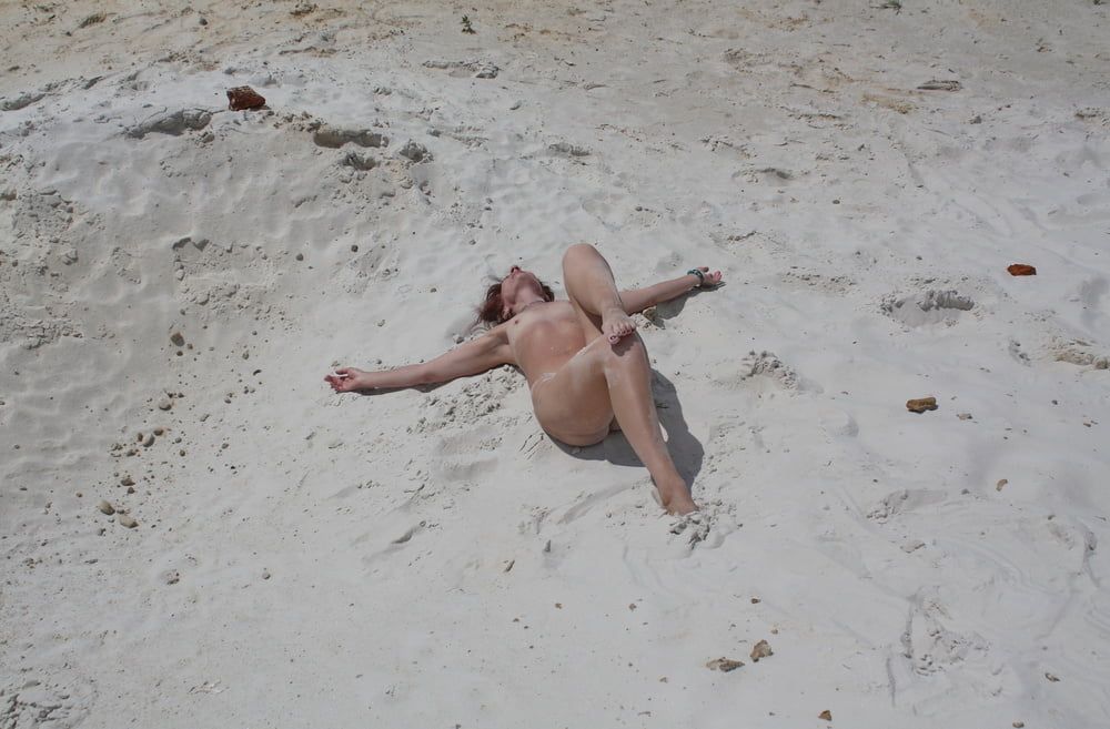 Naked on White Sand #18