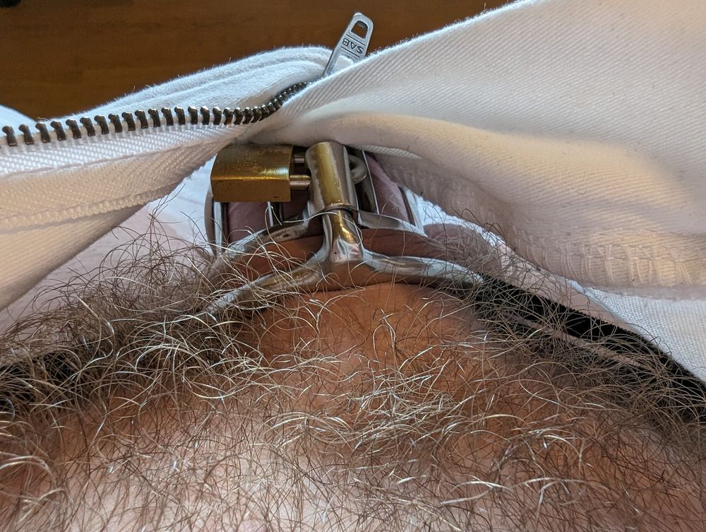 My small dick now in chastity cage :( #9