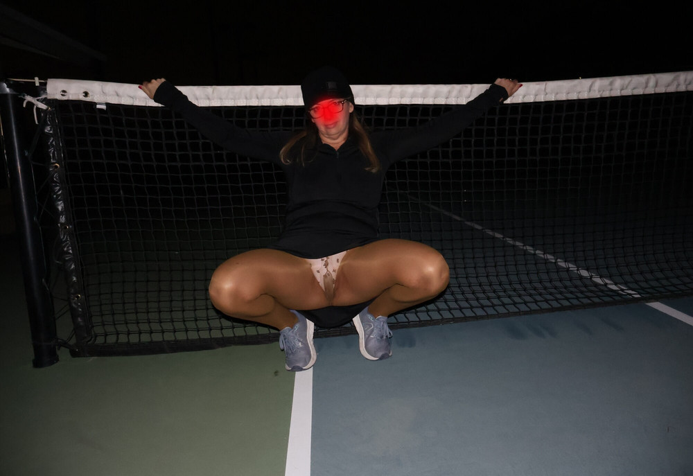 Pantyhose in the Tennis Courts #5
