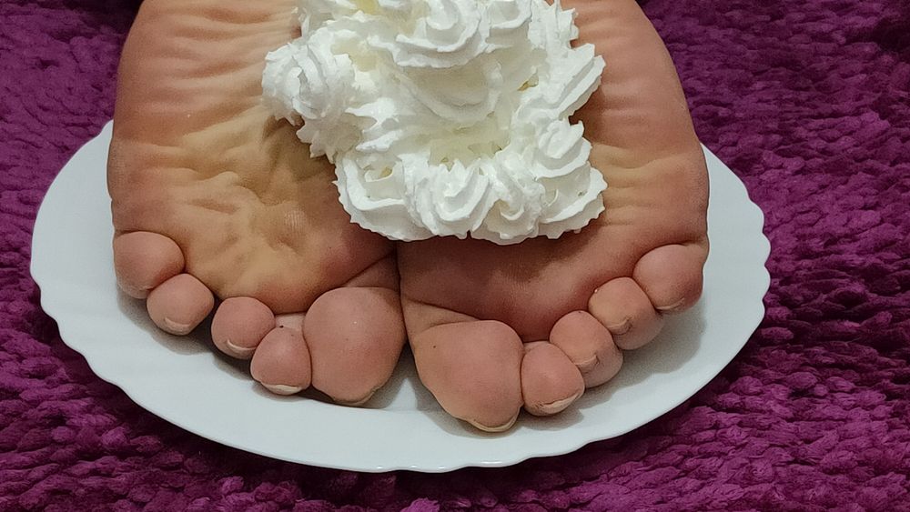 whipped cream on my feet #4