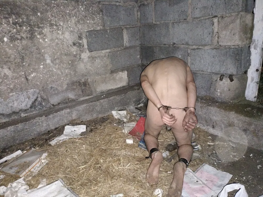 Young GAY slave in abandoned place 2 #3