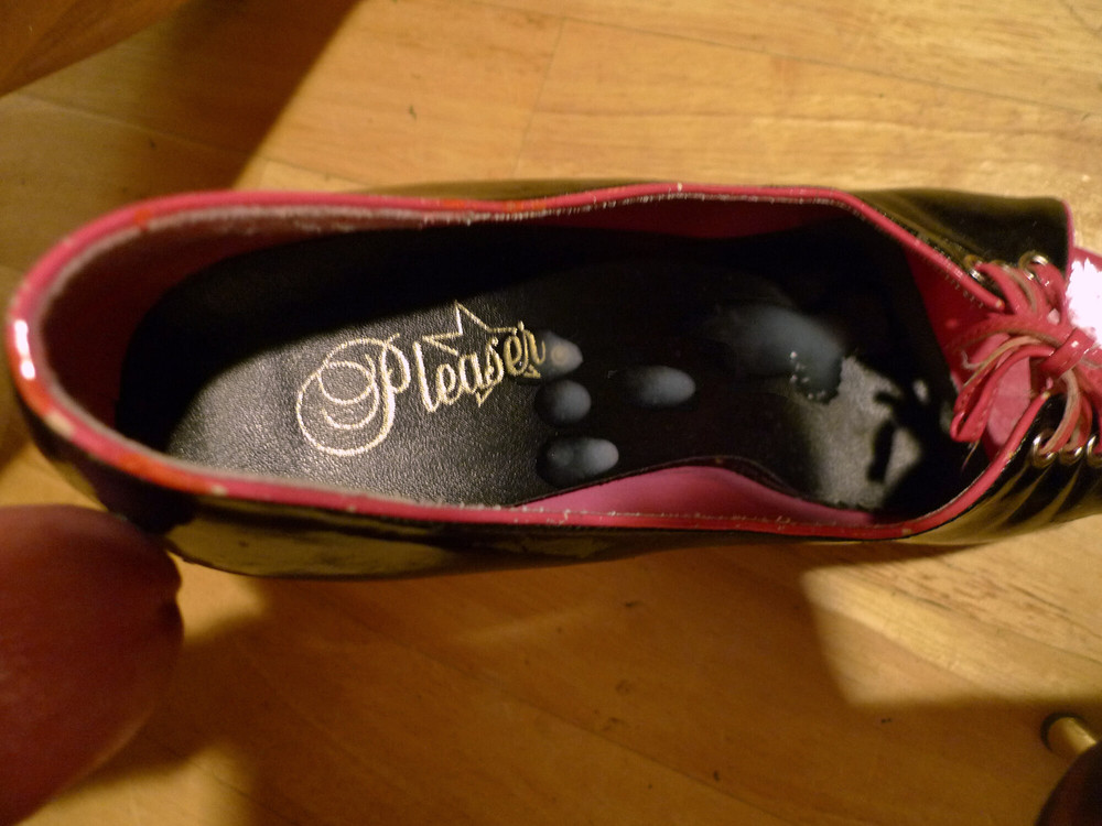 tan stockings -big cock - cumshot #15