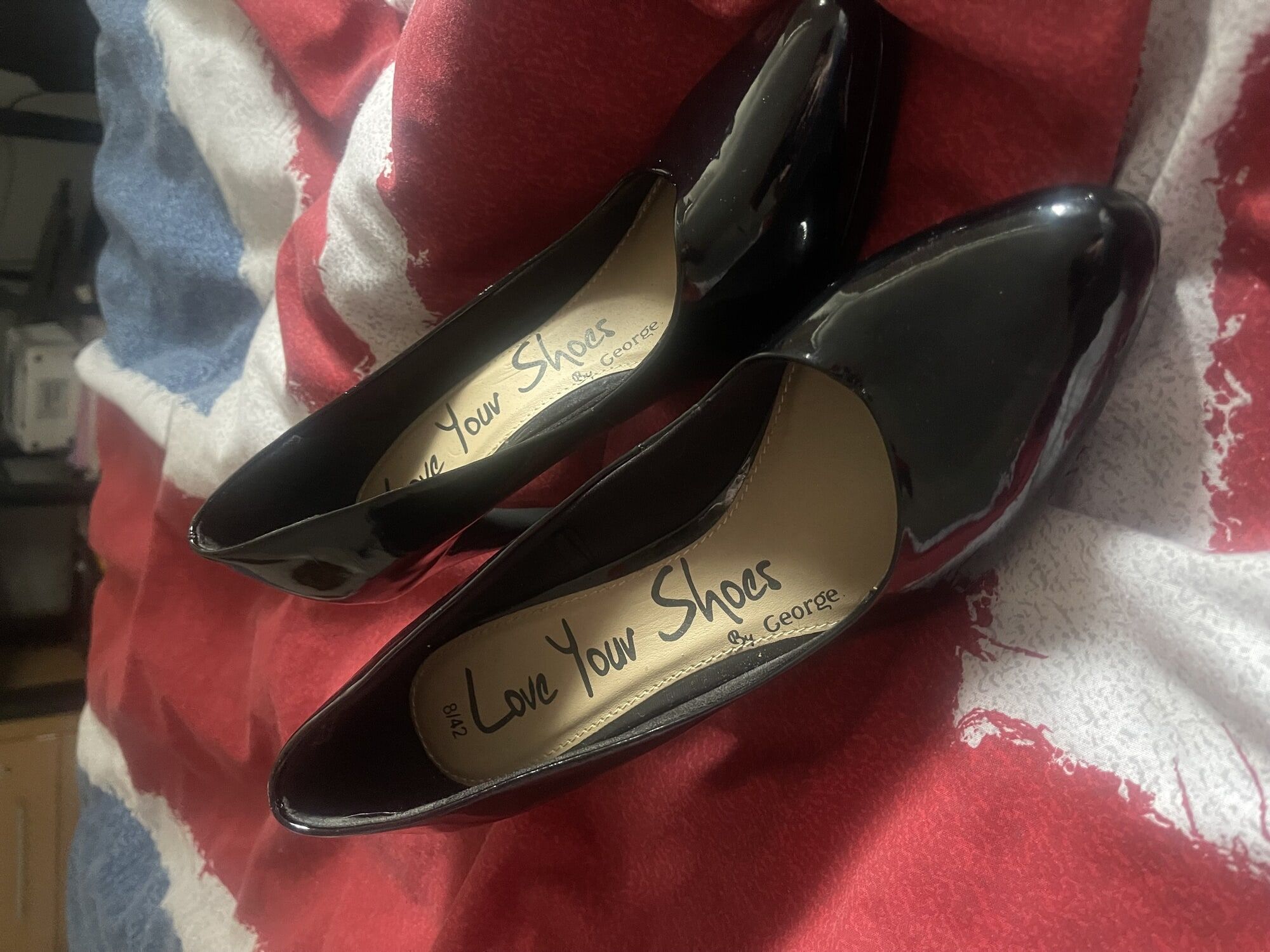 New patent black heels #3