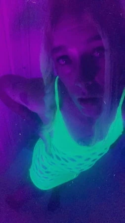 blacklight minidress babe         