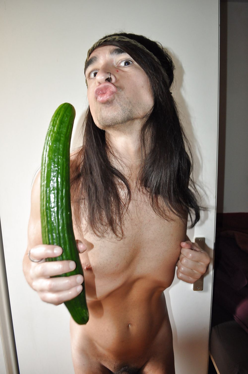 Tygra gets off with two huge cucumbers #14