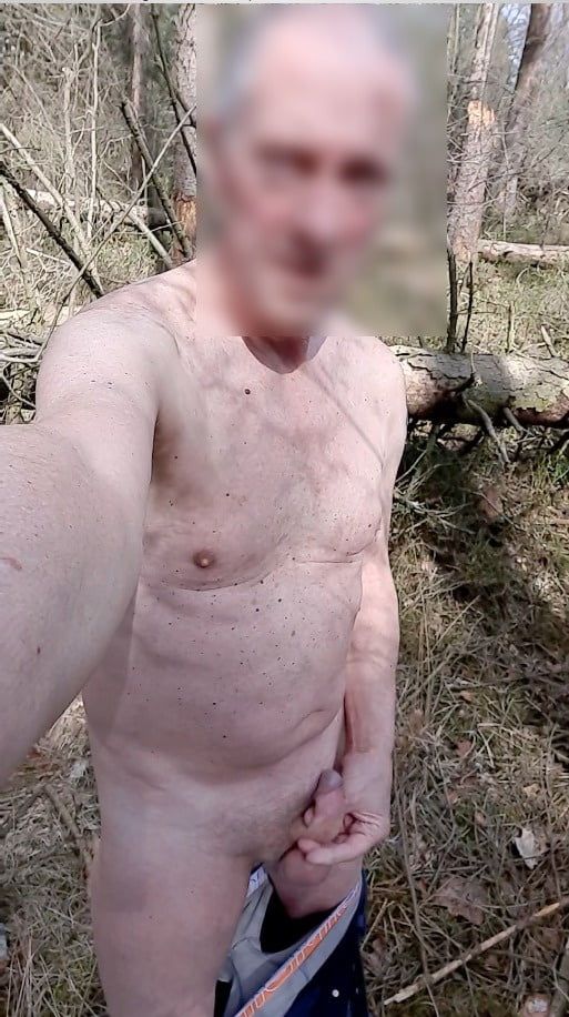public woods naked outdoor exhibitionist jerking cumshot #33
