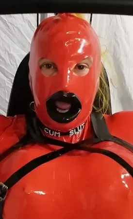 alison in rubber         