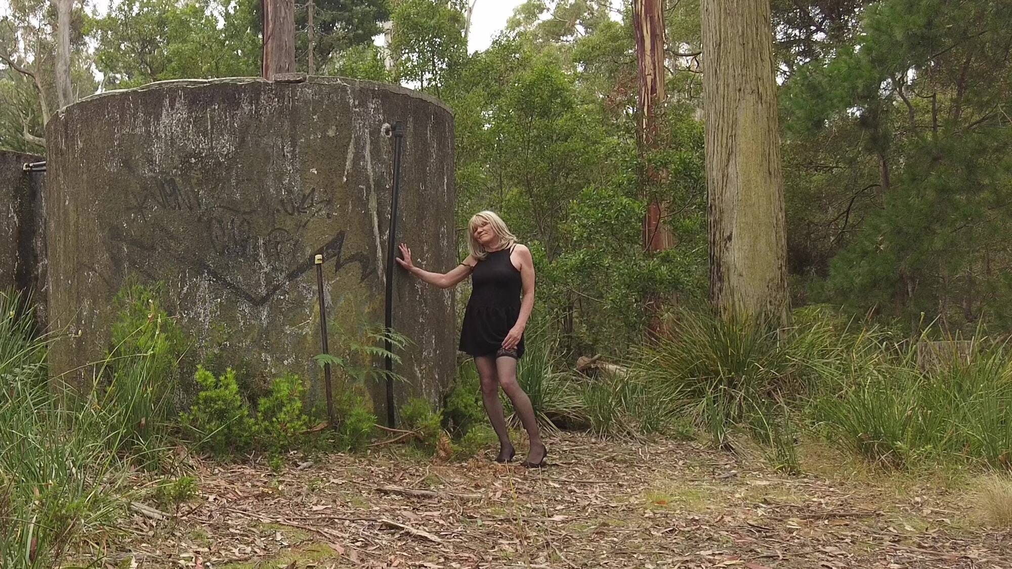Crossdress Roadtrip - Abandoned Water Tanks #4