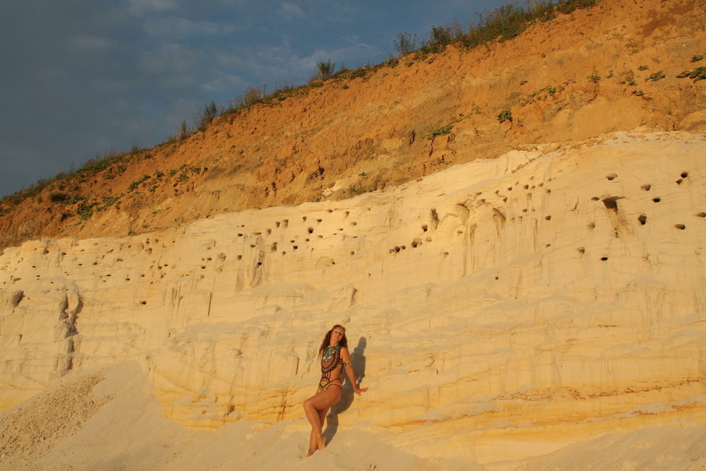 On sunset on pink sand #2