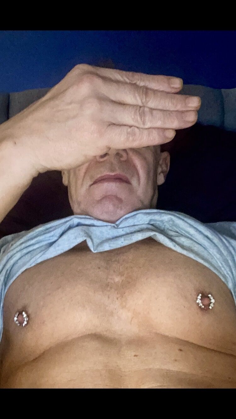 Sexy cissy panties and nipple piercings  #16