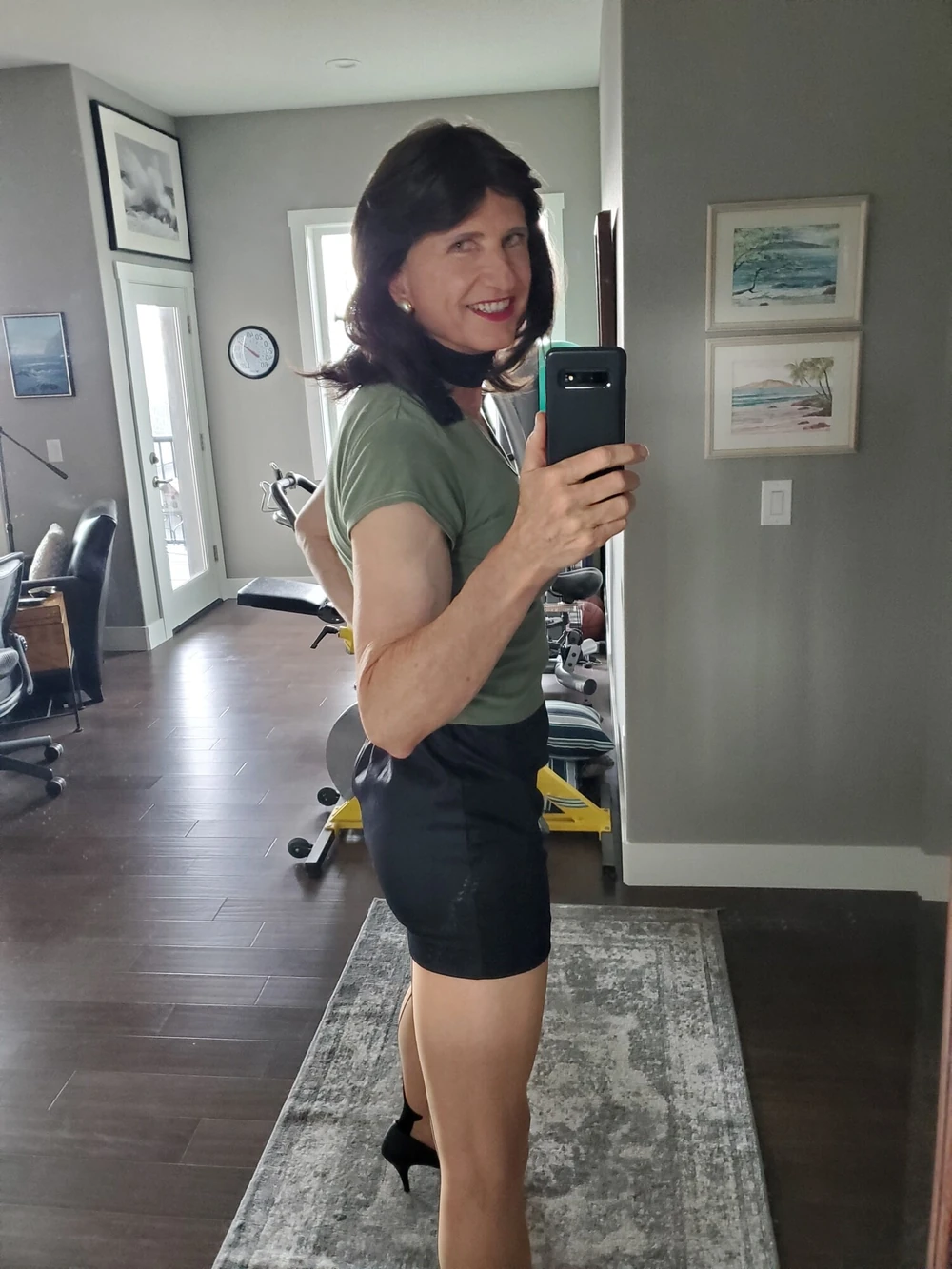 Black mini skirt #5