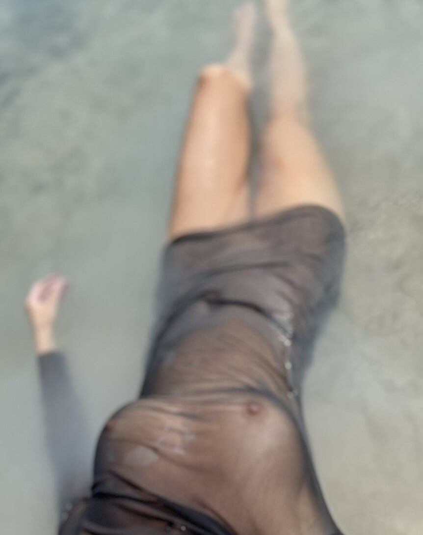 Beach, naked on a public beach. #32