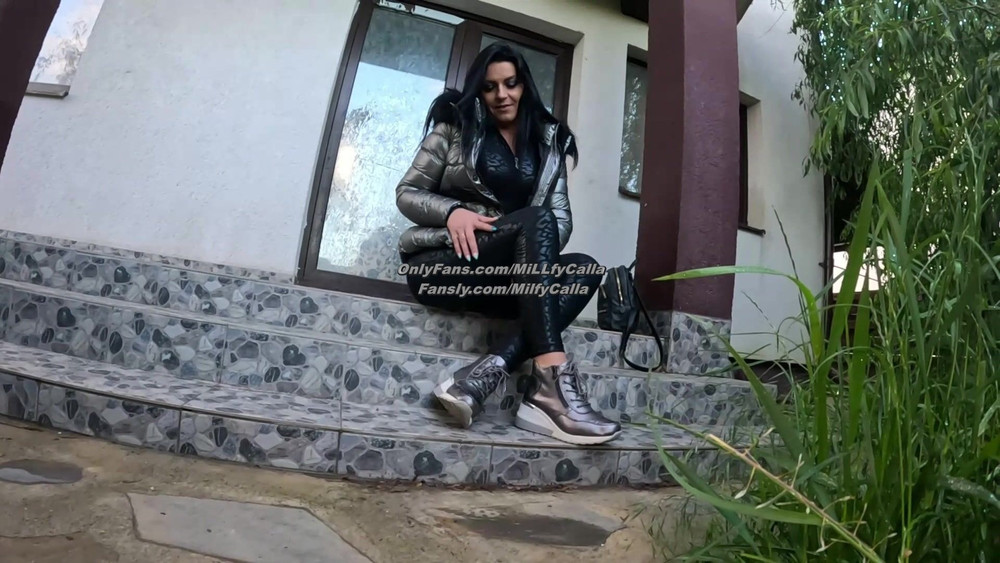 A Lot of Cum on My Shiny Down-Jacket From the Gardener 270 #10