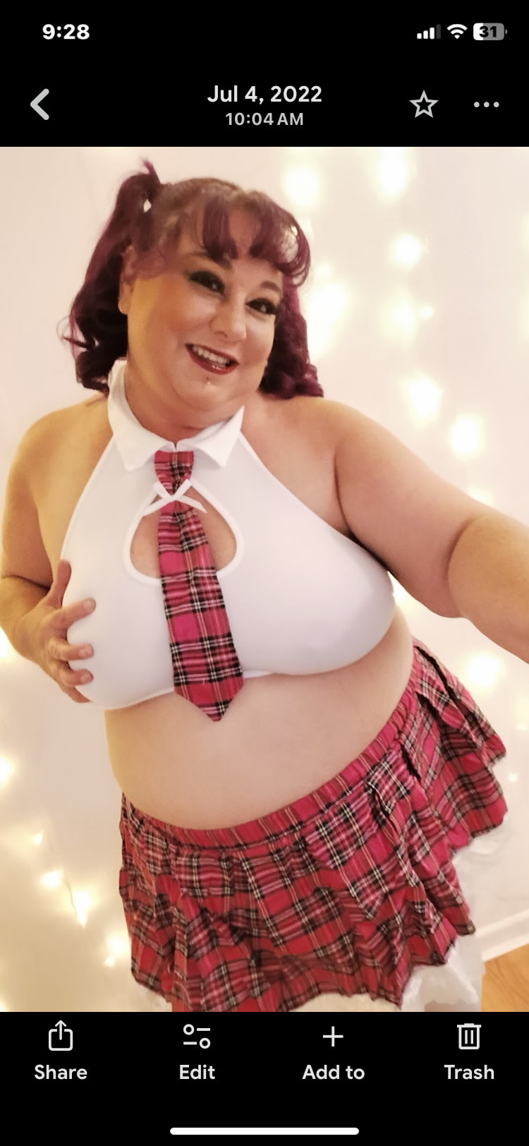 Sexy BlancaGirlBBW in her school uniform  #4