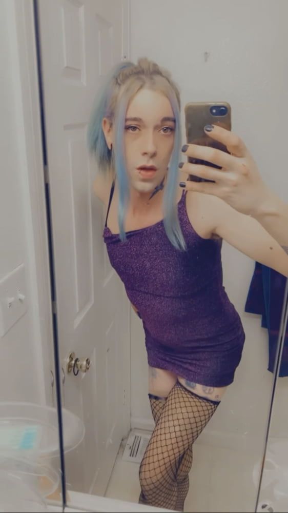 Hot Purple Minidress Slut #41