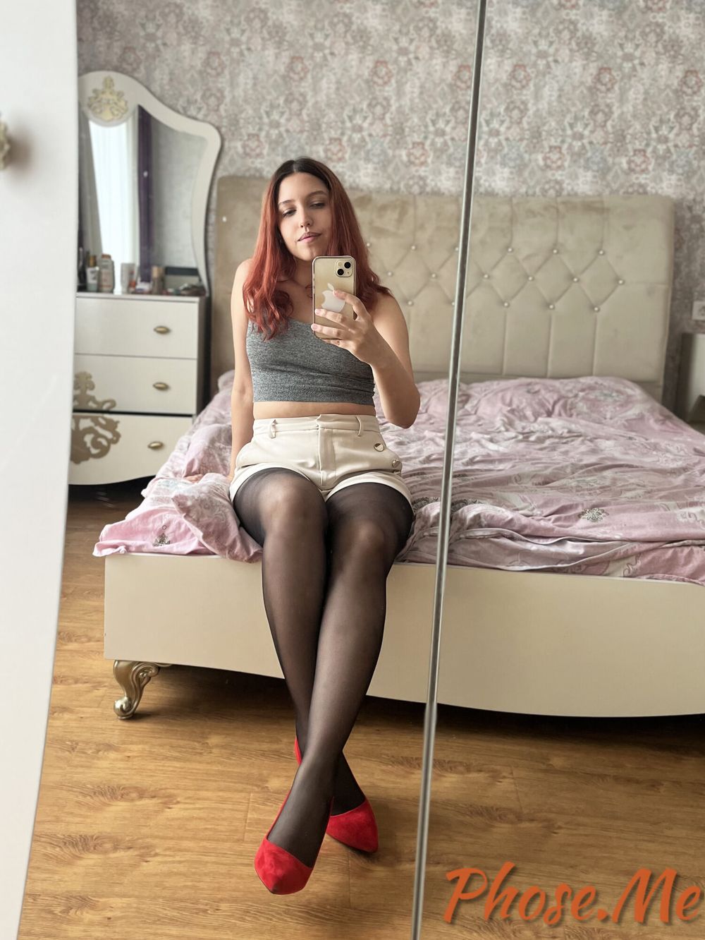 Krista Shyann Taking Pantyhose Selfies #4