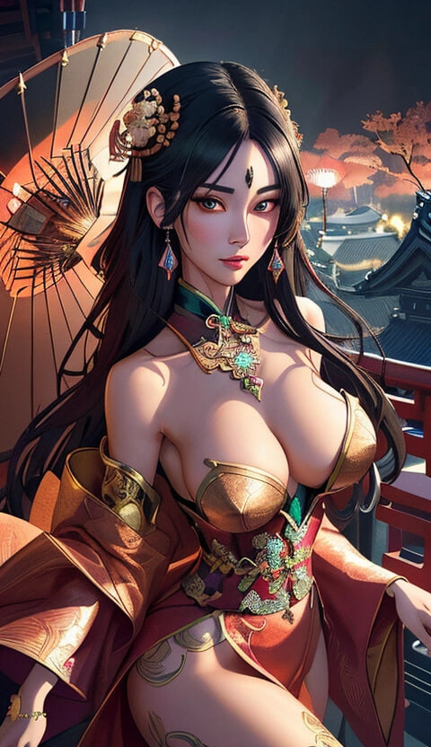 chinese temple (Ai models) #55