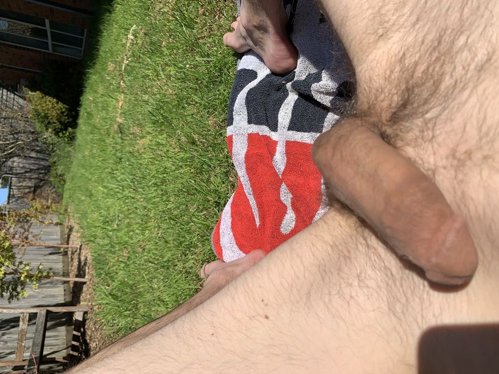 Nude sun baking after fun night  #3