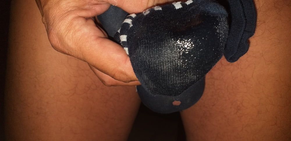 Dick, Socks and my Cum #33