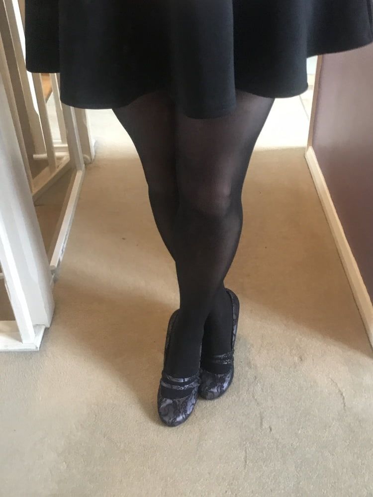 Black hold up stockings #35