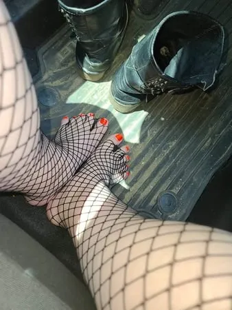 Feet in the car         