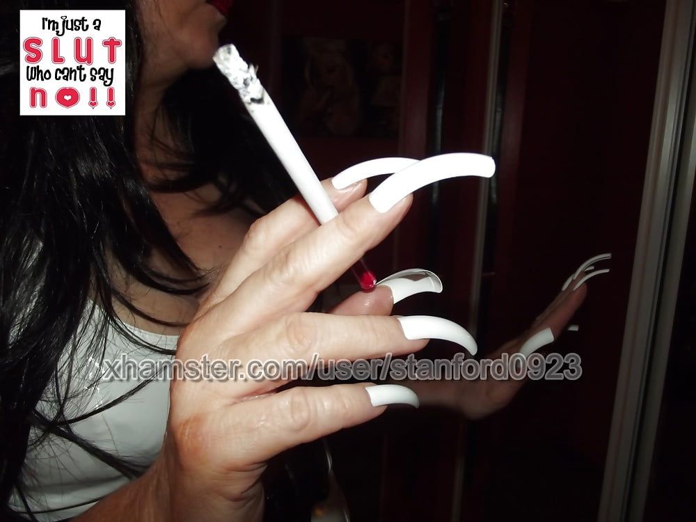 LONG NAILS SMOKING #10