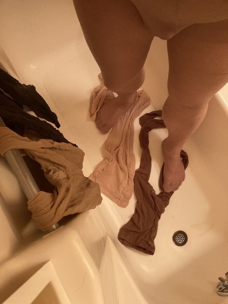Pantyhose, Bondage, and Cum