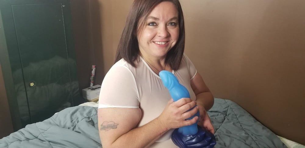 Sexy BBW Dragon Dildo and See Thru Shirt #34