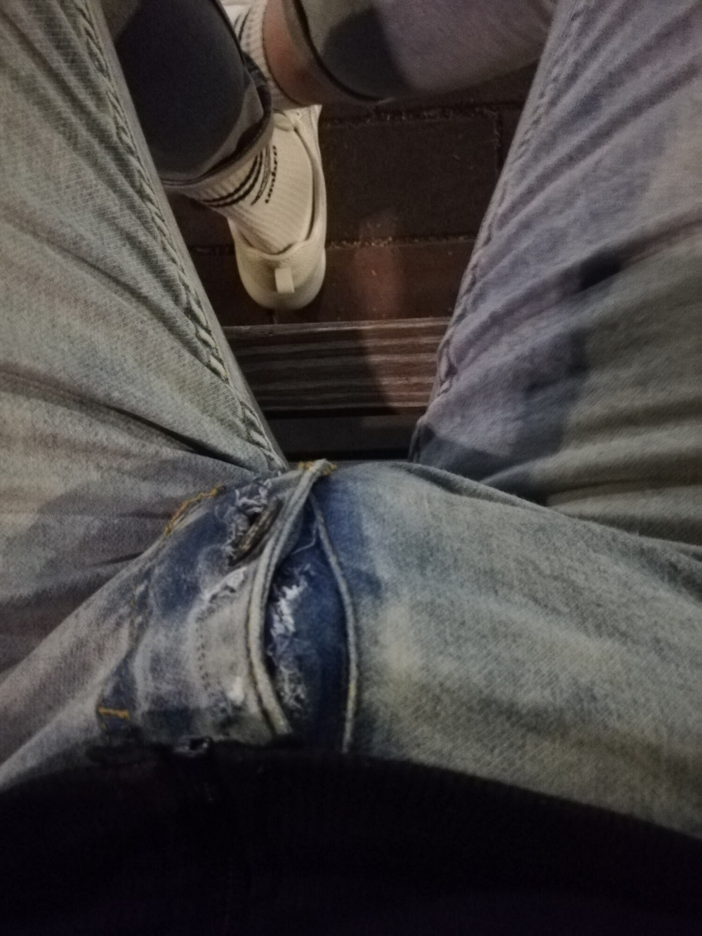 Showing off my horny bulging jeans #24