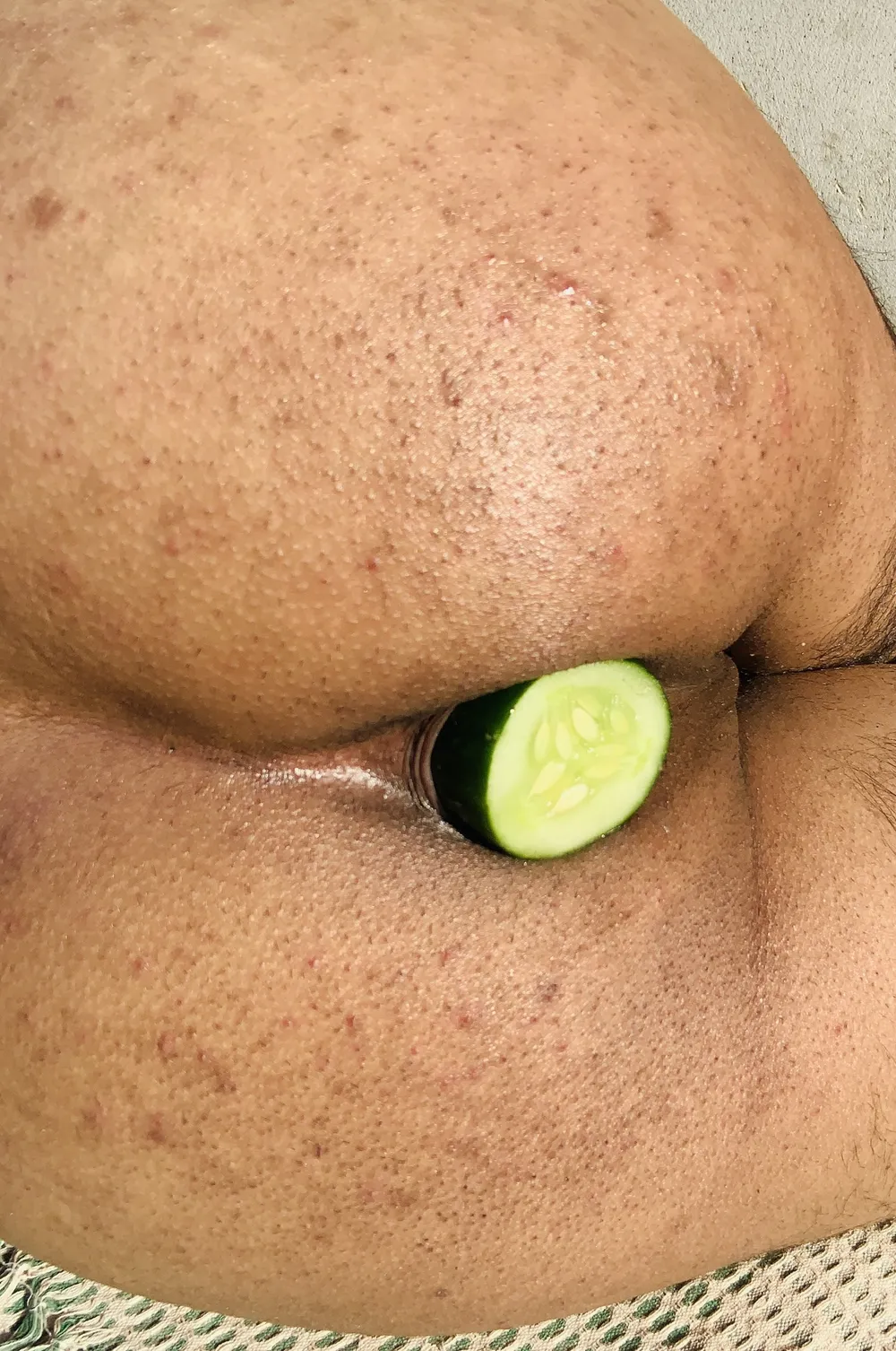 Cucumber deeply fuck my big ass #5