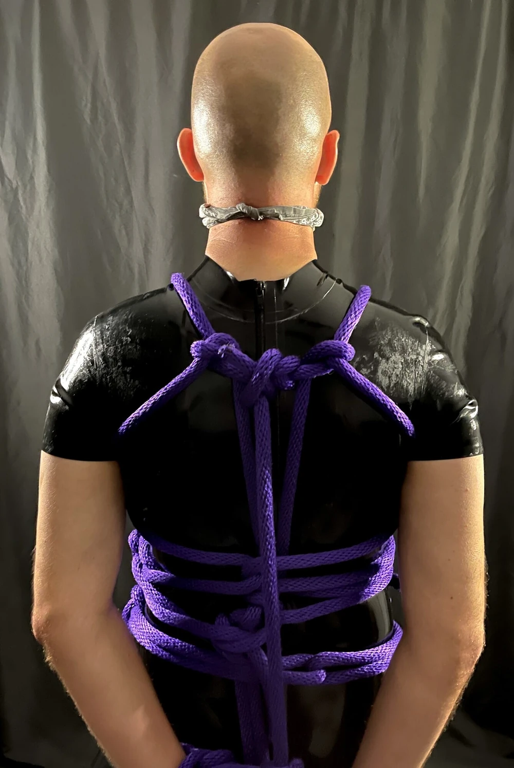 Tied up Rubber gimp  #13